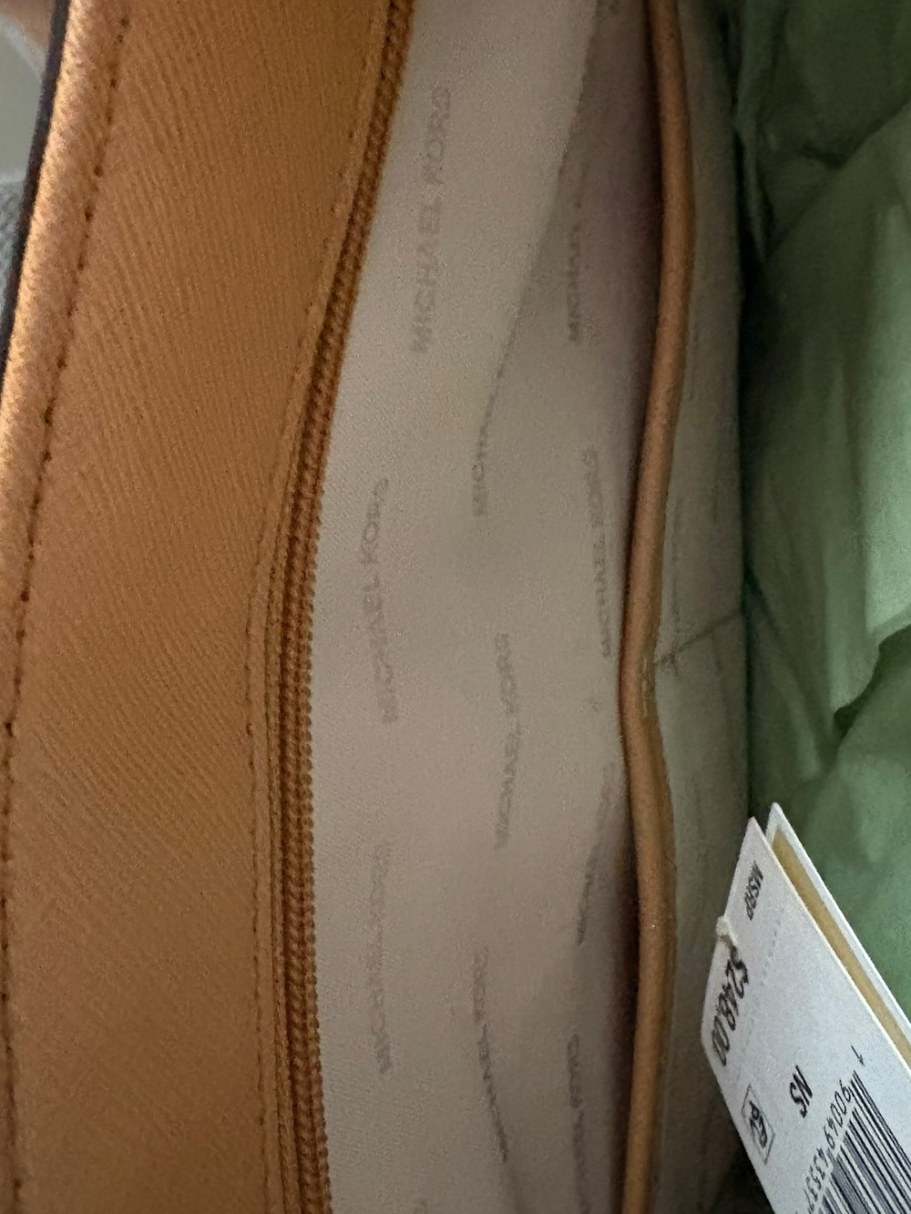 NWT Michael Kors Large Brown Signature Logo Tote Bag with Dust Bag - Picture 3 of 6